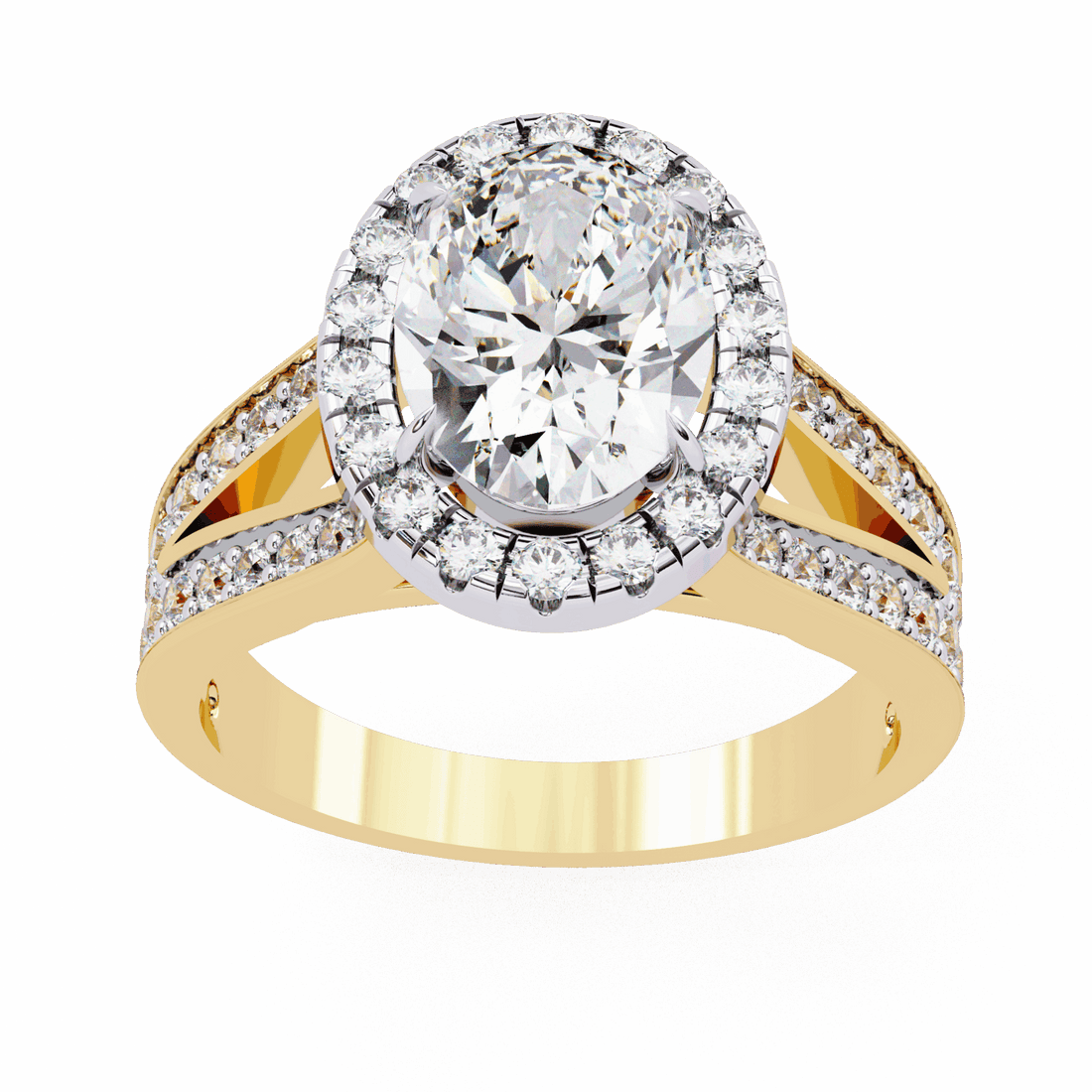 2.25 Carat Oval Signature Wear Ring in Moissanite | House of Estara