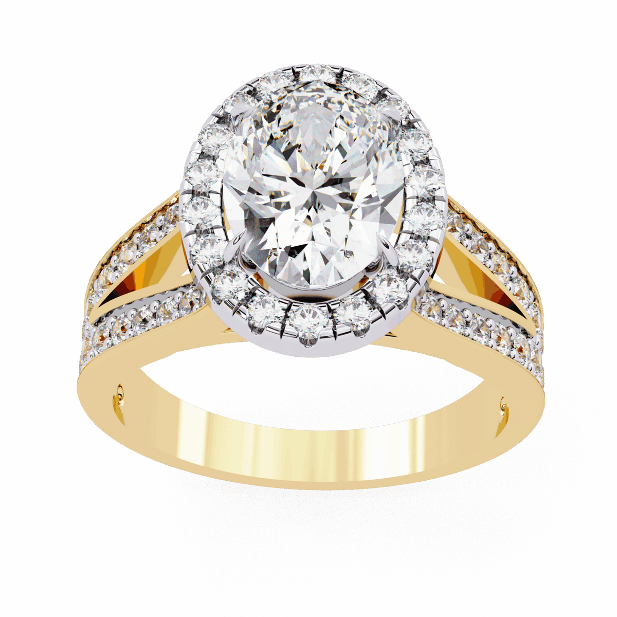 2.25 Carat Oval Signature Wear Ring in Moissanite | House of Estara