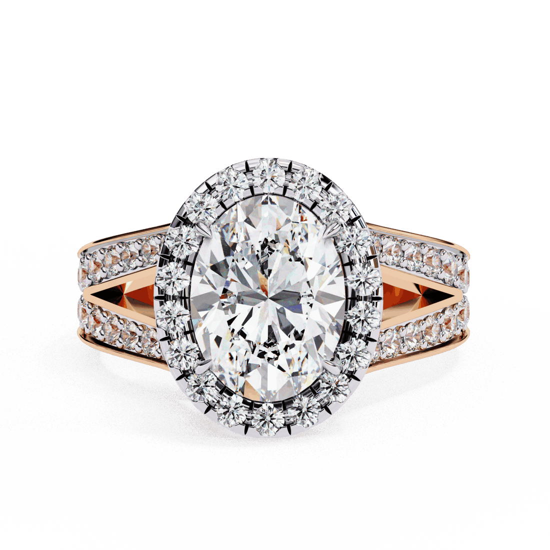 2.25 Carat Oval Signature Wear Ring in Moissanite | House of Estara