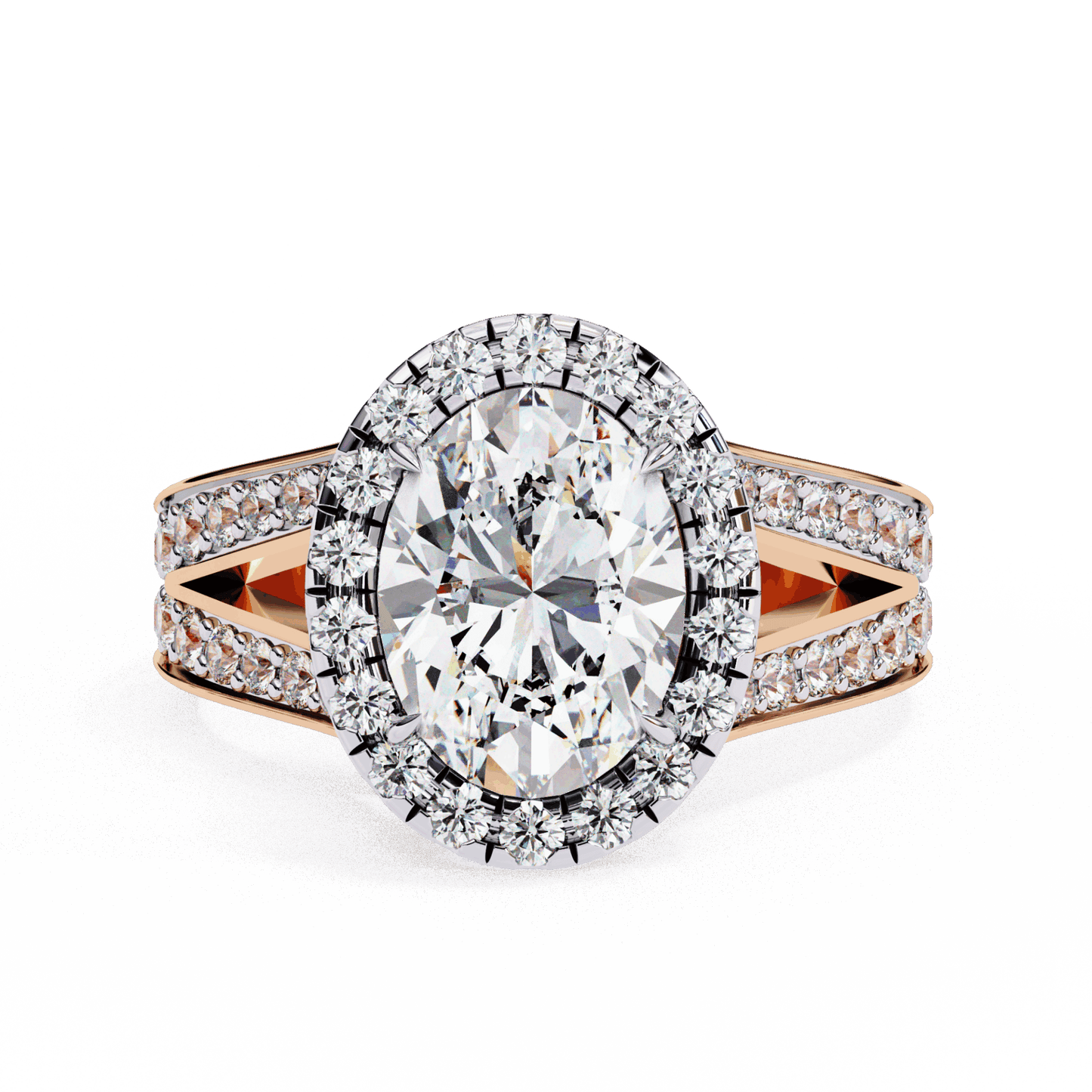 2.25 Carat Oval Signature Wear Ring in Moissanite | House of Estara