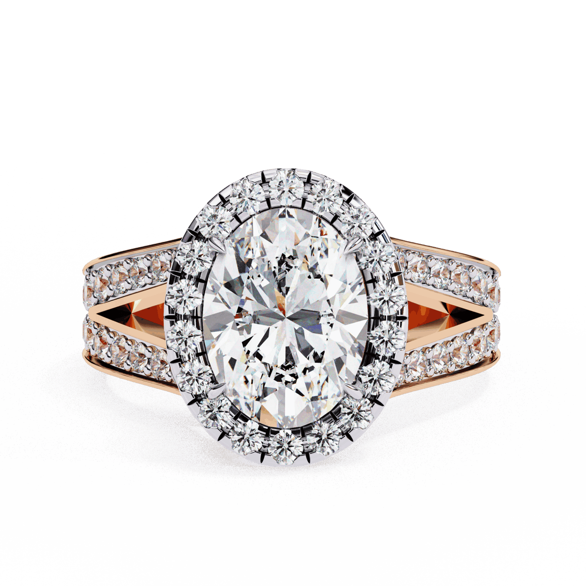 2.25 Carat Oval Signature Wear Ring in Moissanite | House of Estara