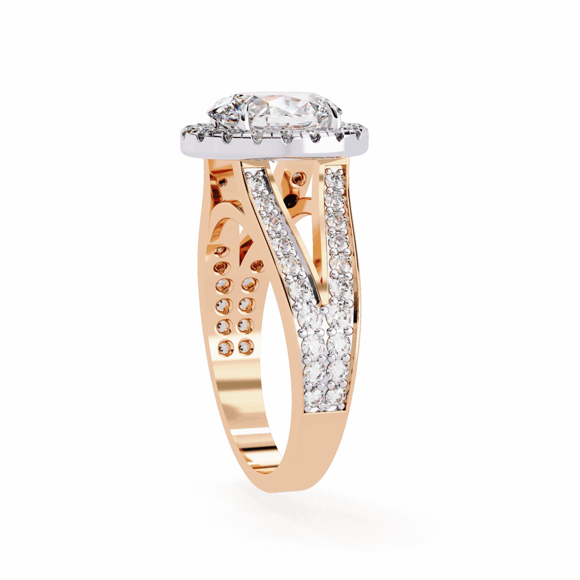 2.25 Carat Oval Signature Wear Ring in Moissanite | House of Estara