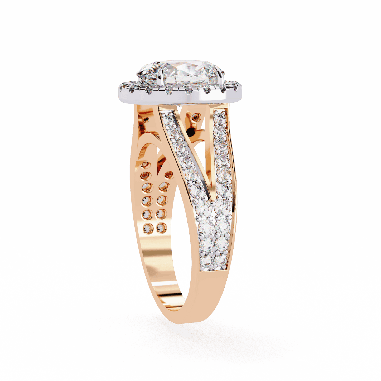 2.25 Carat Oval Signature Wear Ring in Moissanite | House of Estara