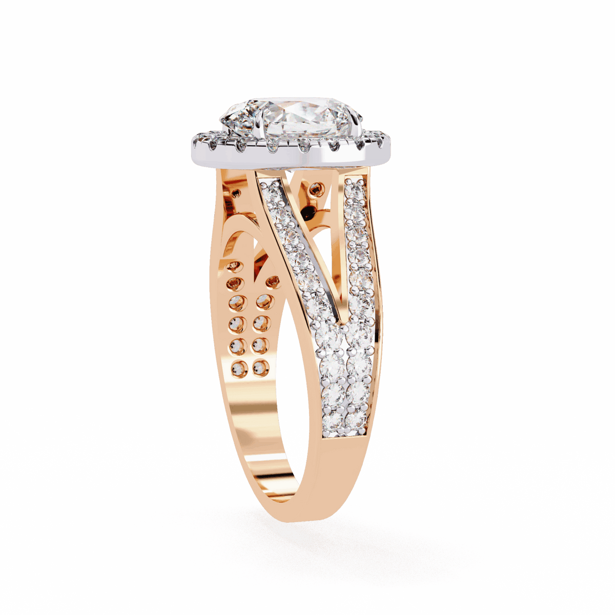 2.25 Carat Oval Signature Wear Ring in Moissanite | House of Estara