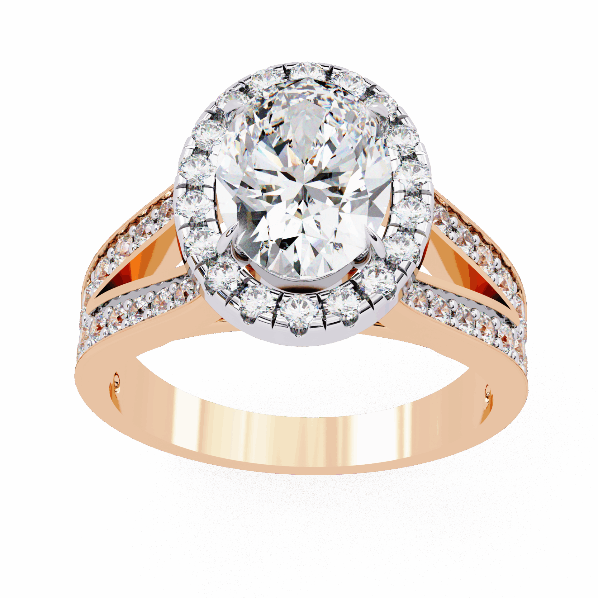 2.25 Carat Oval Signature Wear Ring in Moissanite | House of Estara