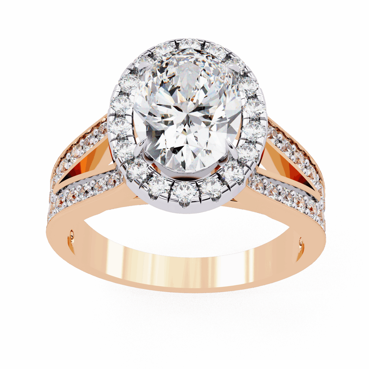 2.25 Carat Oval Signature Wear Ring in Moissanite | House of Estara