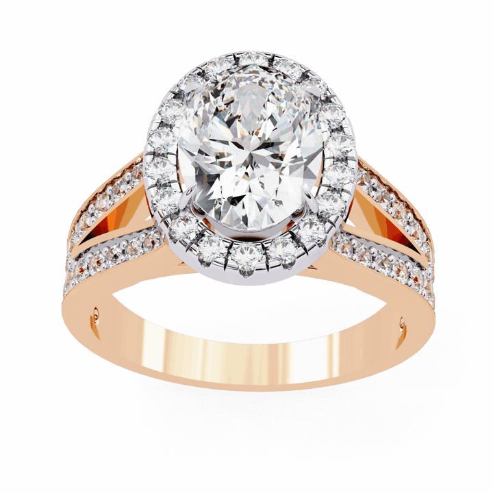 2.25 Carat Oval Signature Wear Ring in Moissanite | House of Estara