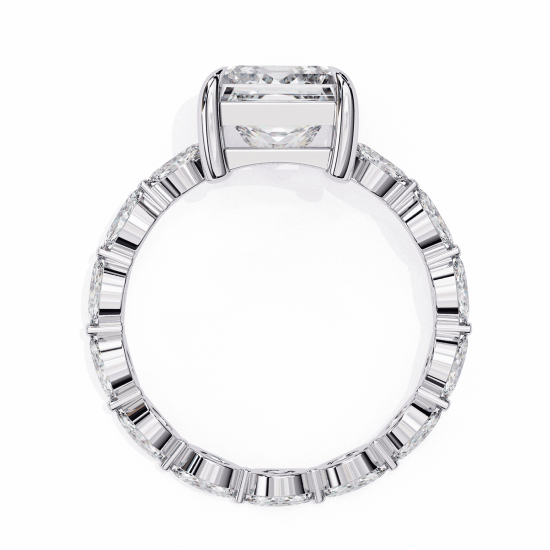 3.5 Carat Princess Infinity Solitaire Ring in Moissanite | House of Estara