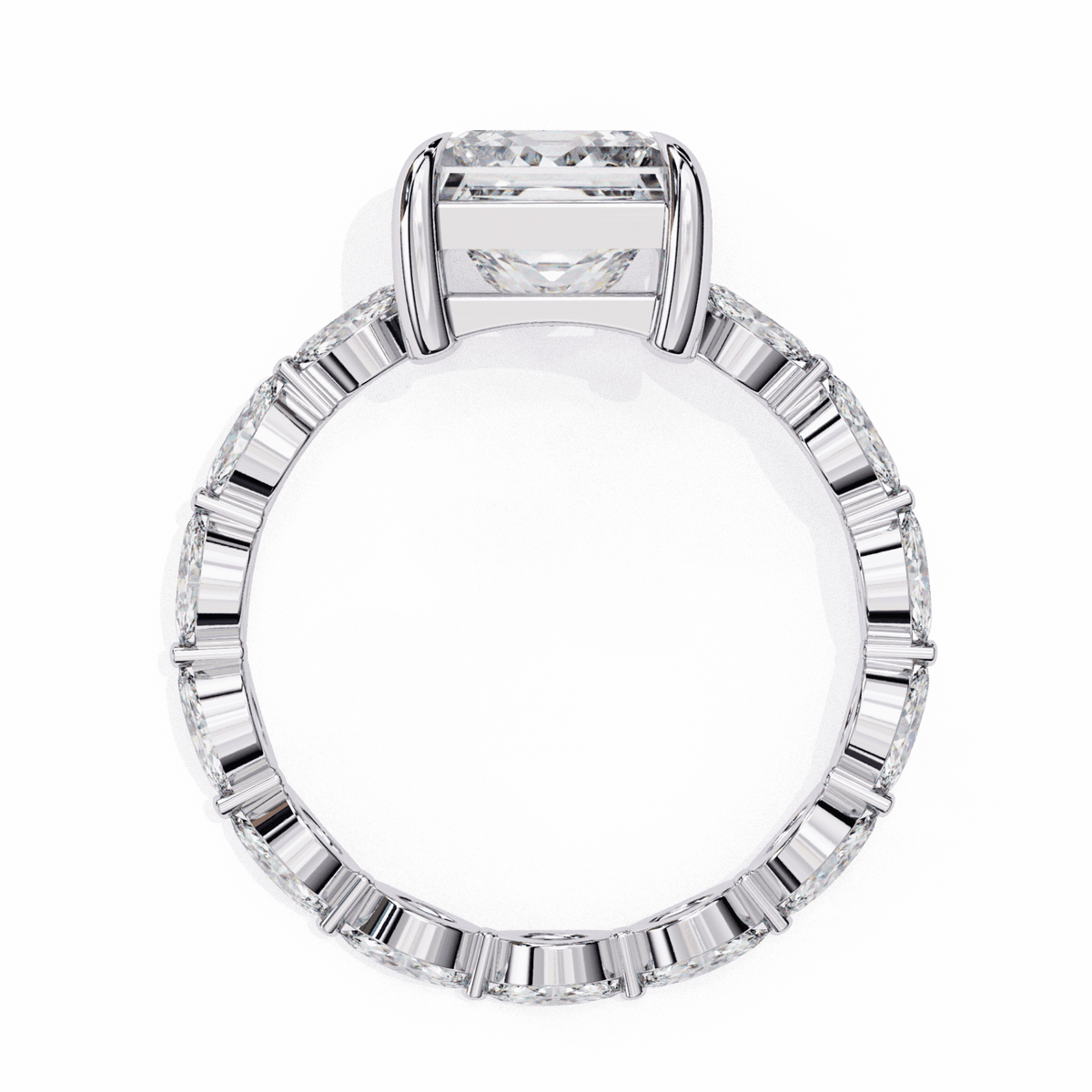 3.5 Carat Princess Infinity Solitaire Ring in Moissanite | House of Estara