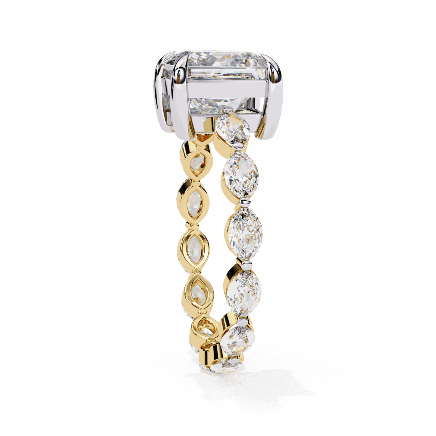 3.5 Carat Princess Infinity Solitaire Ring in Moissanite | House of Estara