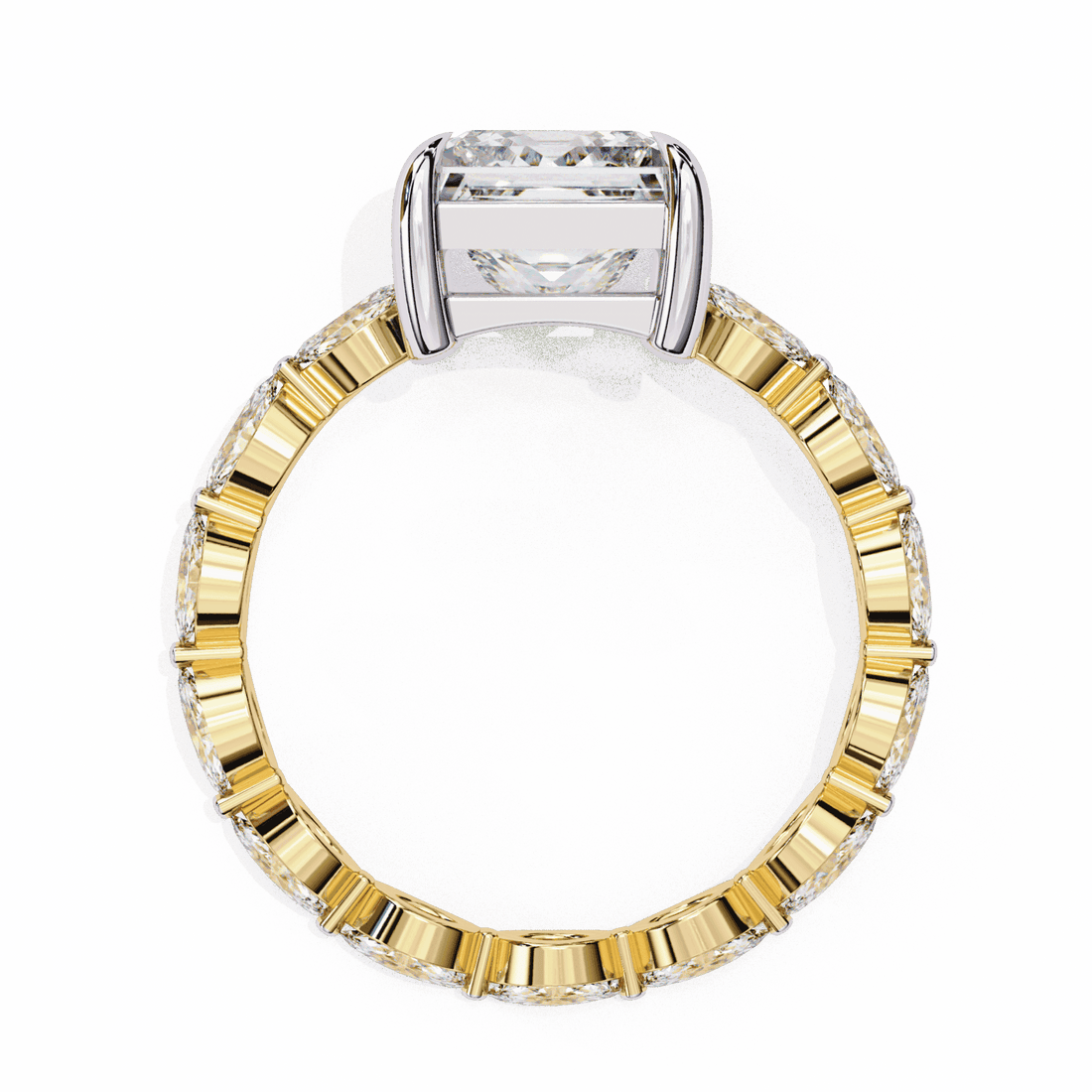 3.5 Carat Princess Infinity Solitaire Ring in Moissanite | House of Estara