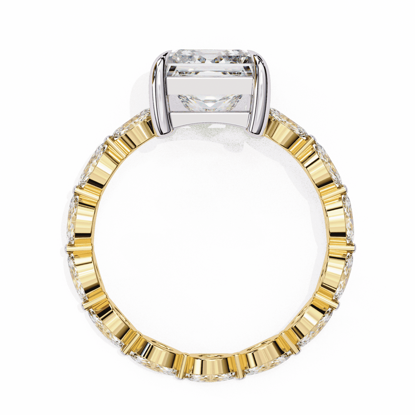 3.5 Carat Princess Infinity Solitaire Ring in Moissanite | House of Estara