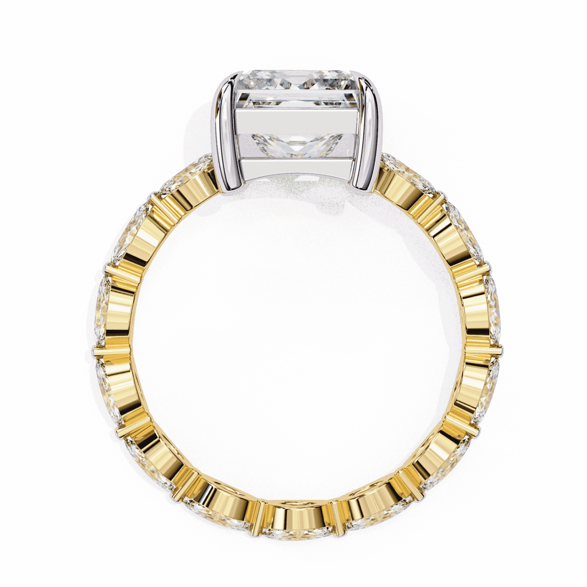 3.5 Carat Princess Infinity Solitaire Ring in Moissanite | House of Estara