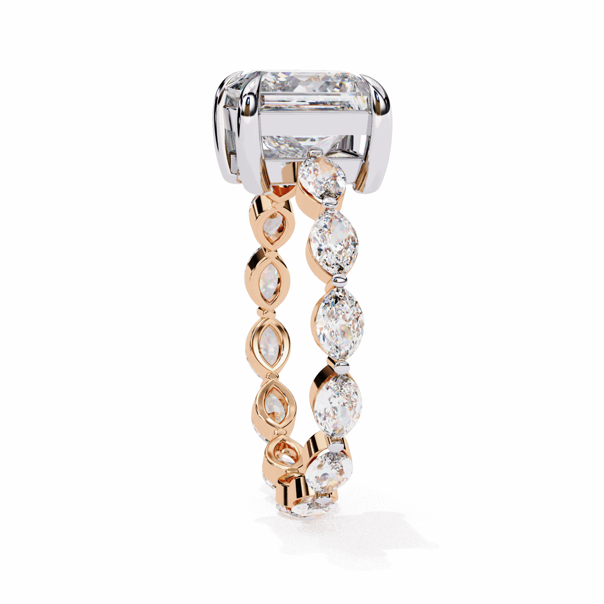 3.5 Carat Princess Infinity Solitaire Ring in Moissanite | House of Estara