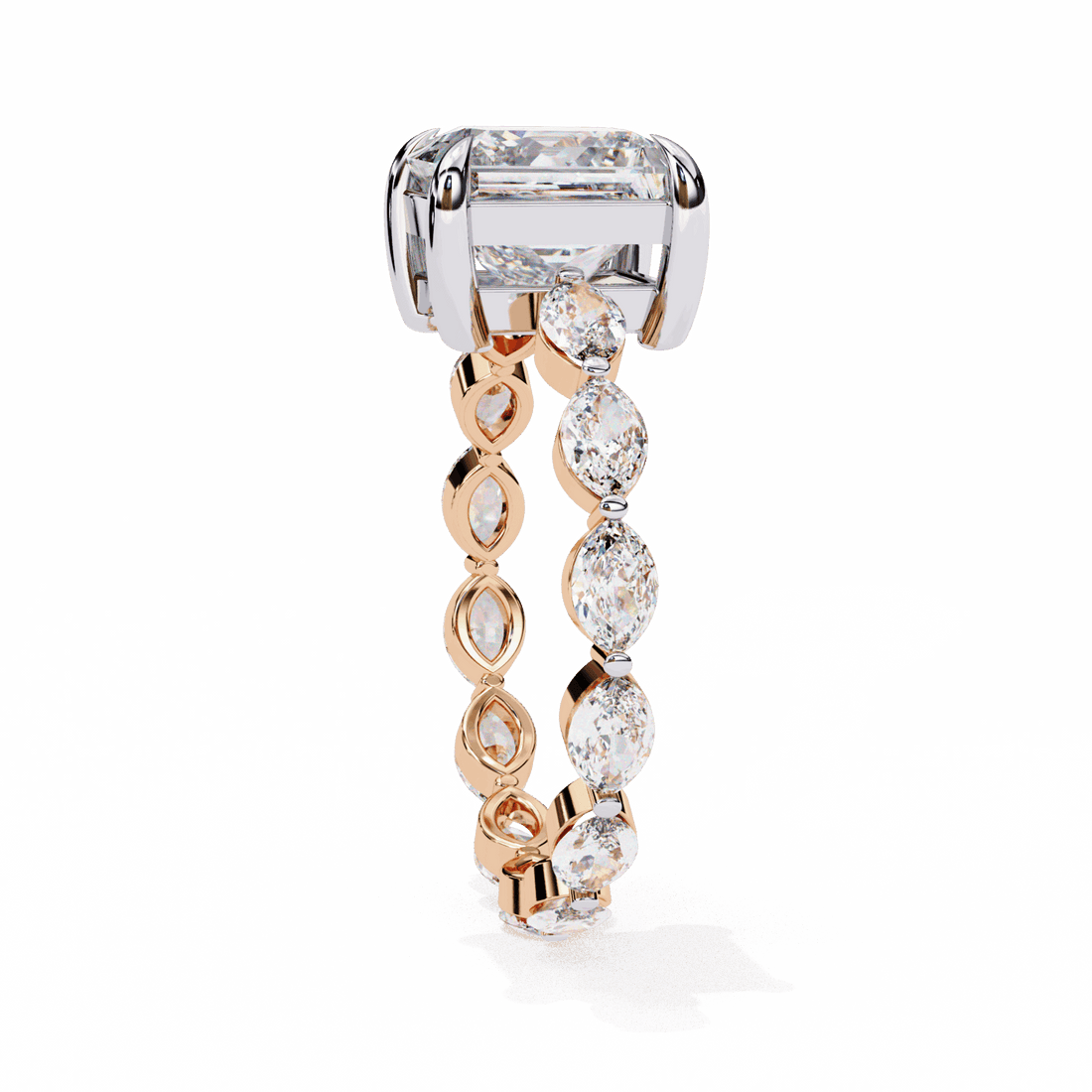3.5 Carat Princess Infinity Solitaire Ring in Moissanite | House of Estara