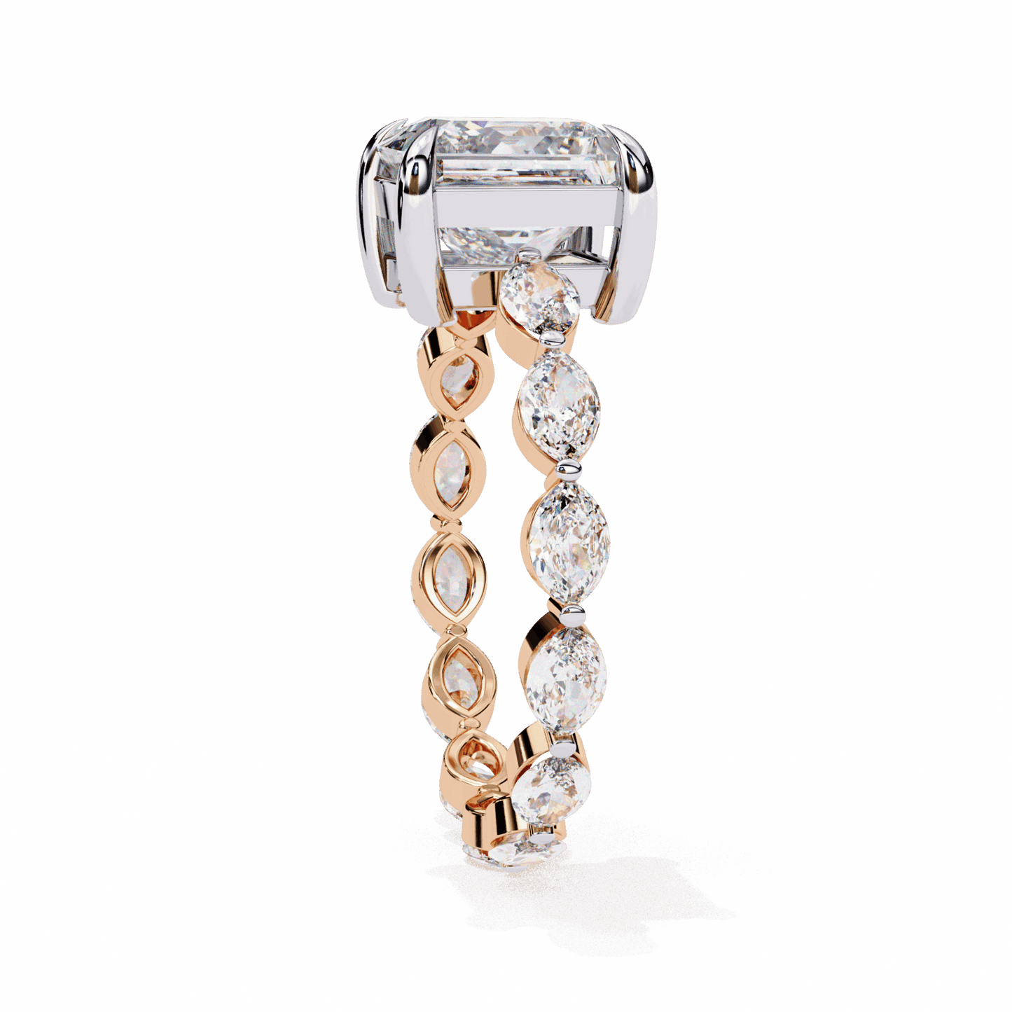 3.5 Carat Princess Infinity Solitaire Ring in Moissanite | House of Estara