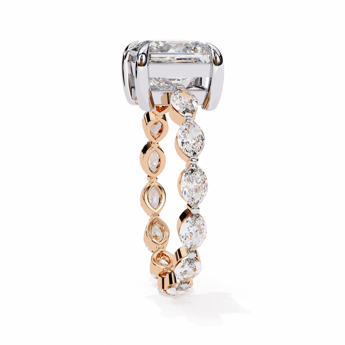 3.5 Carat Princess Infinity Solitaire Ring in Moissanite | House of Estara