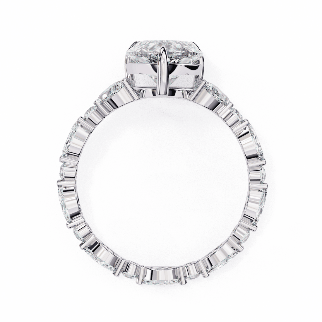 4 Carat Pear Signature Wear Ring in Moissanite | House of Estara