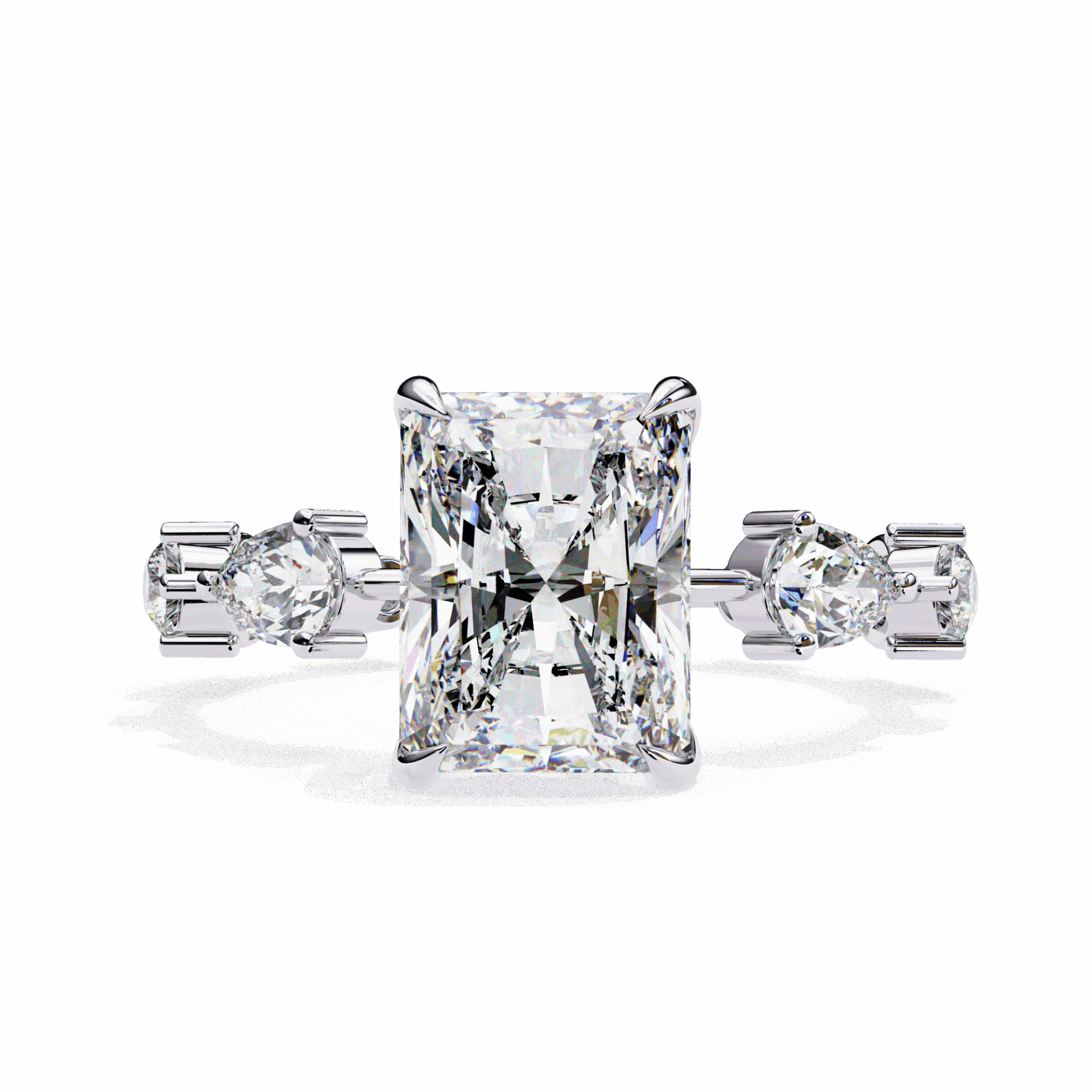3.75 Carat Radiant The Go-To Ring in Moissanite | House of Estara