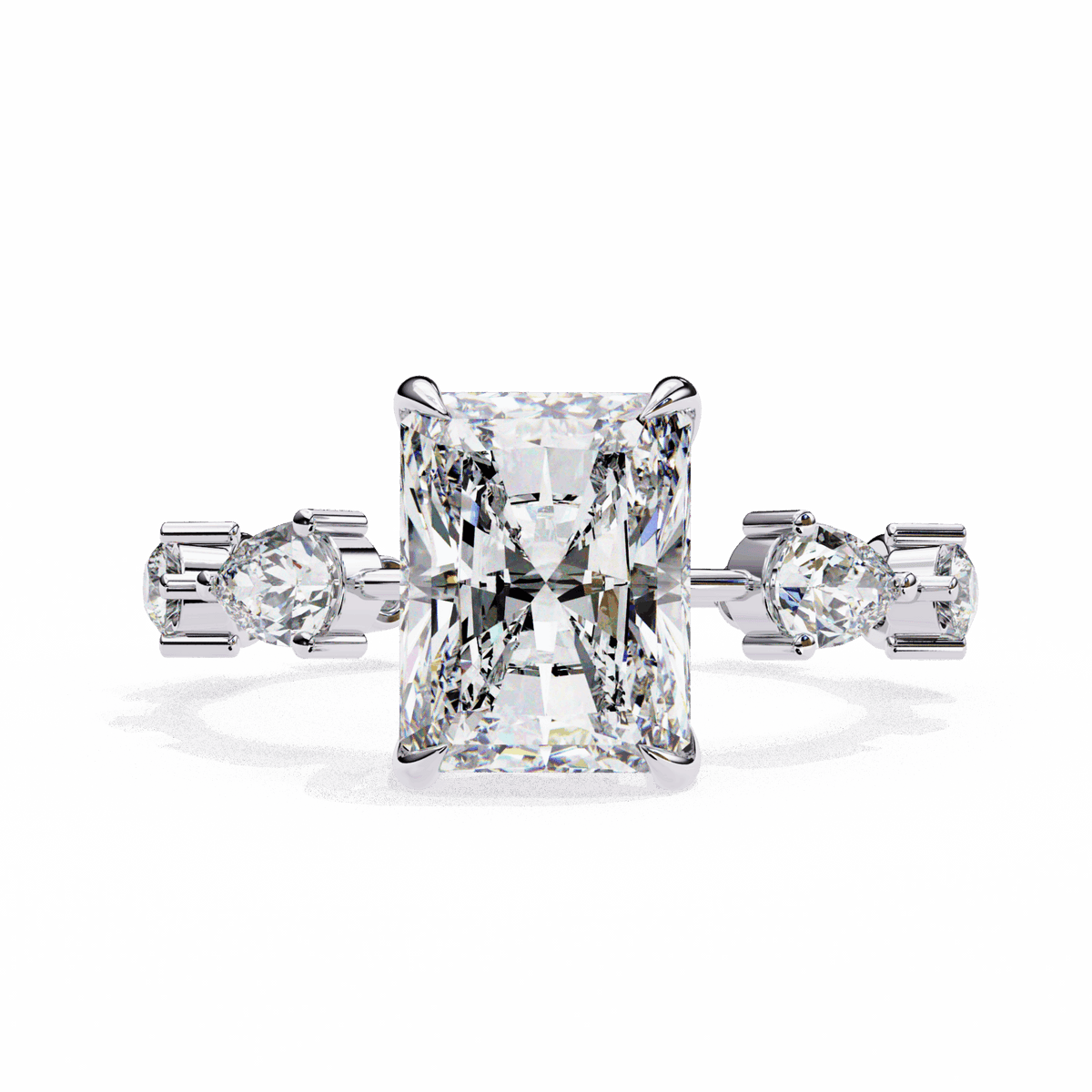 3.75 Carat Radiant The Go-To Ring in Moissanite | House of Estara