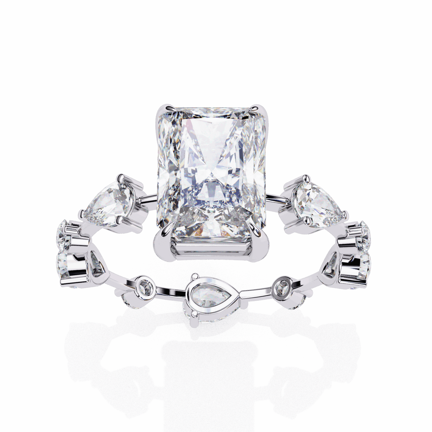 3.75 Carat Radiant The Go-To Ring in Moissanite | House of Estara
