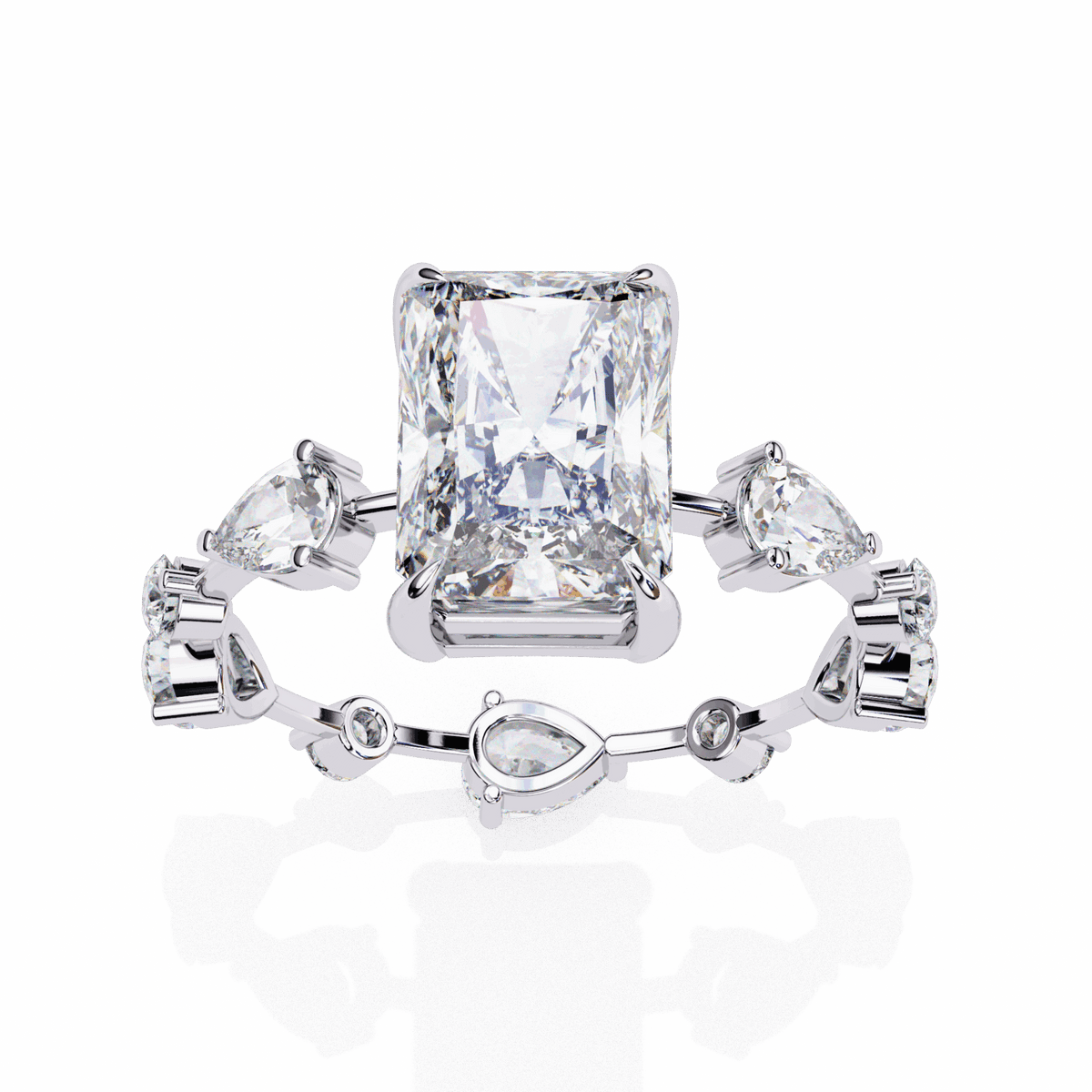 3.75 Carat Radiant The Go-To Ring in Moissanite | House of Estara