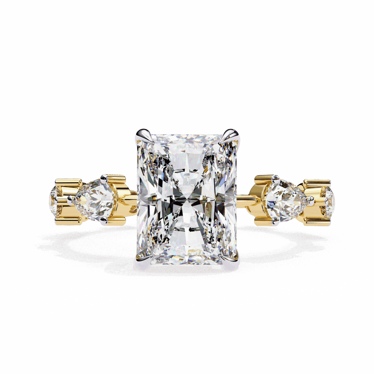 3.75 Carat Radiant The Go-To Ring in Moissanite | House of Estara