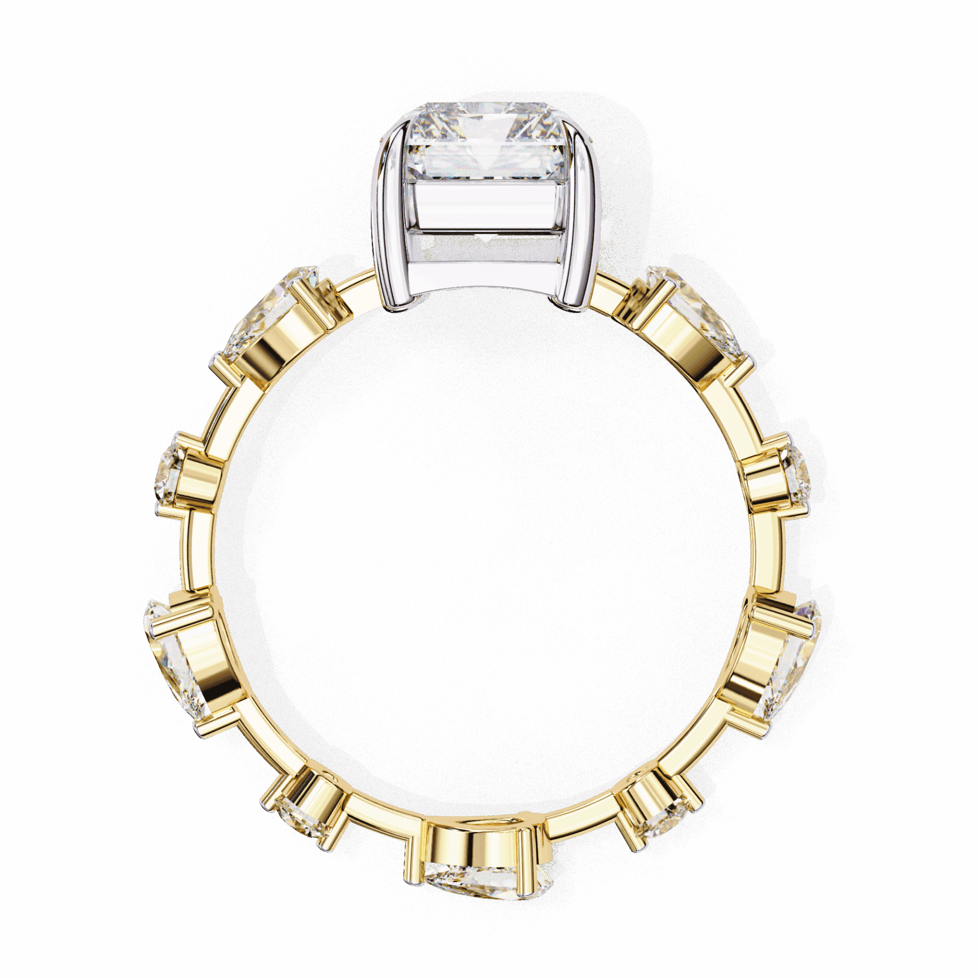 3.75 Carat Radiant The Go-To Ring in Moissanite | House of Estara
