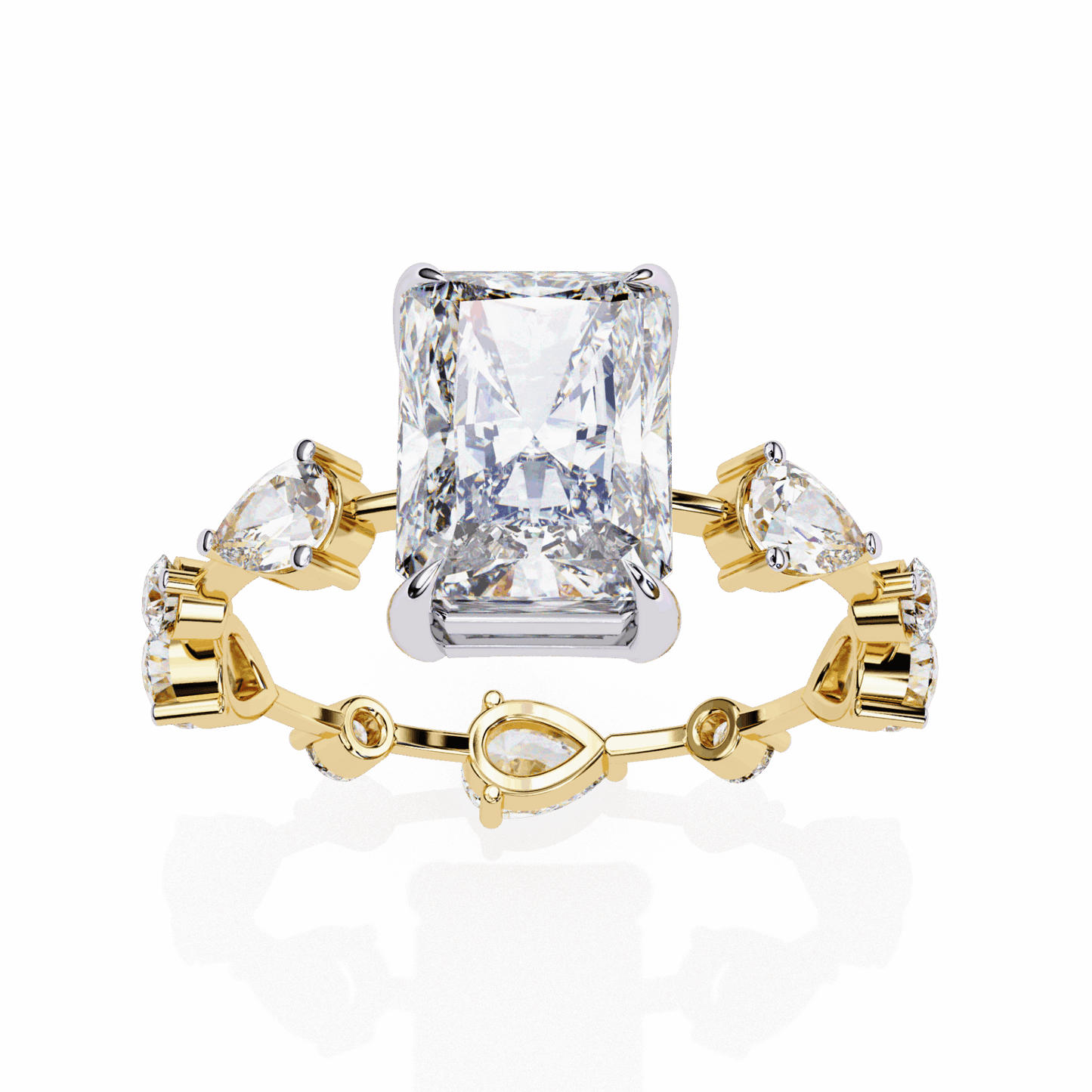 3.75 Carat Radiant The Go-To Ring in Moissanite | House of Estara