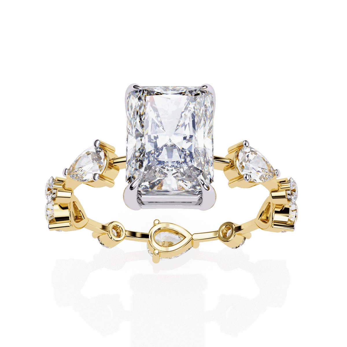3.75 Carat Radiant The Go-To Ring in Moissanite | House of Estara