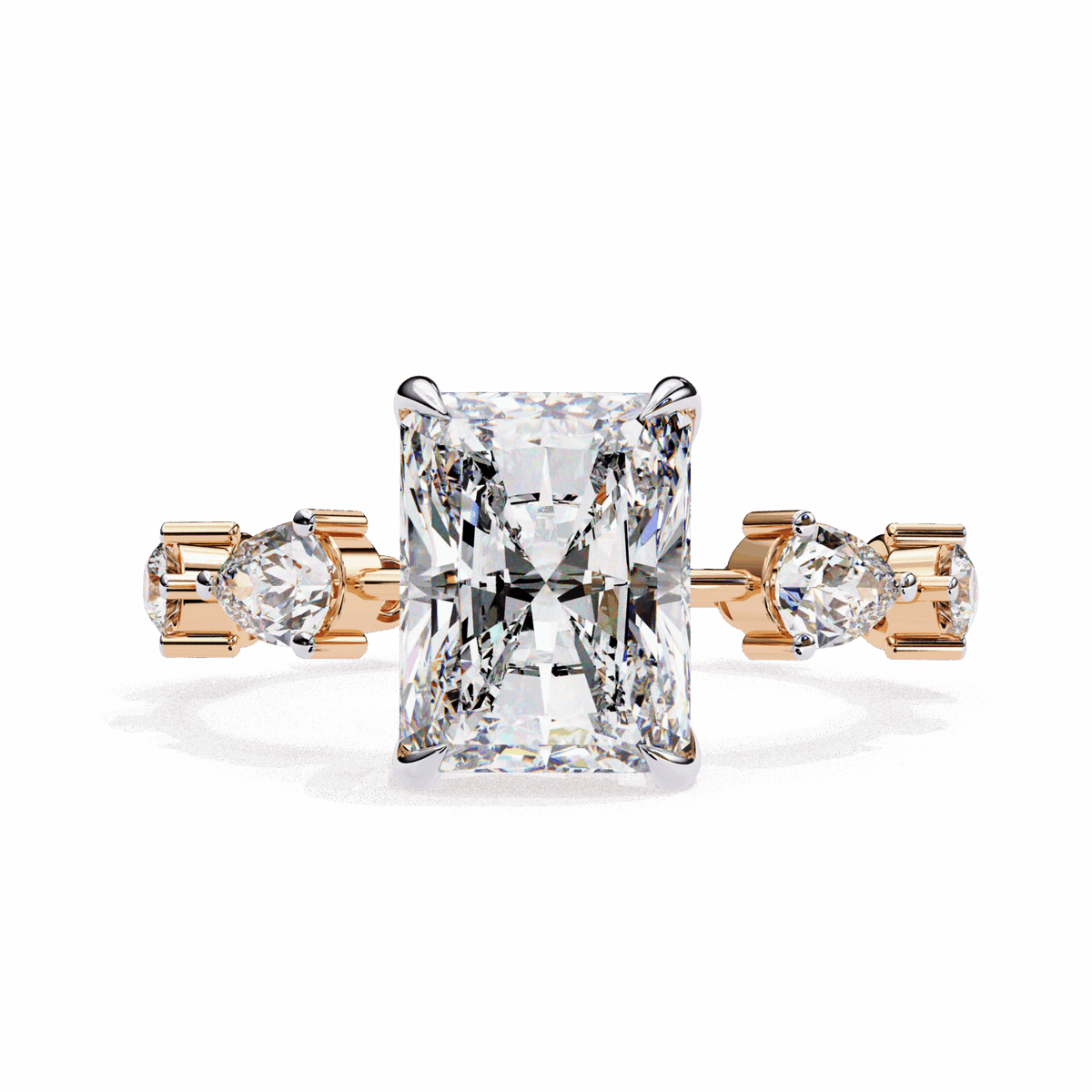 3.75 Carat Radiant The Go-To Ring in Moissanite | House of Estara