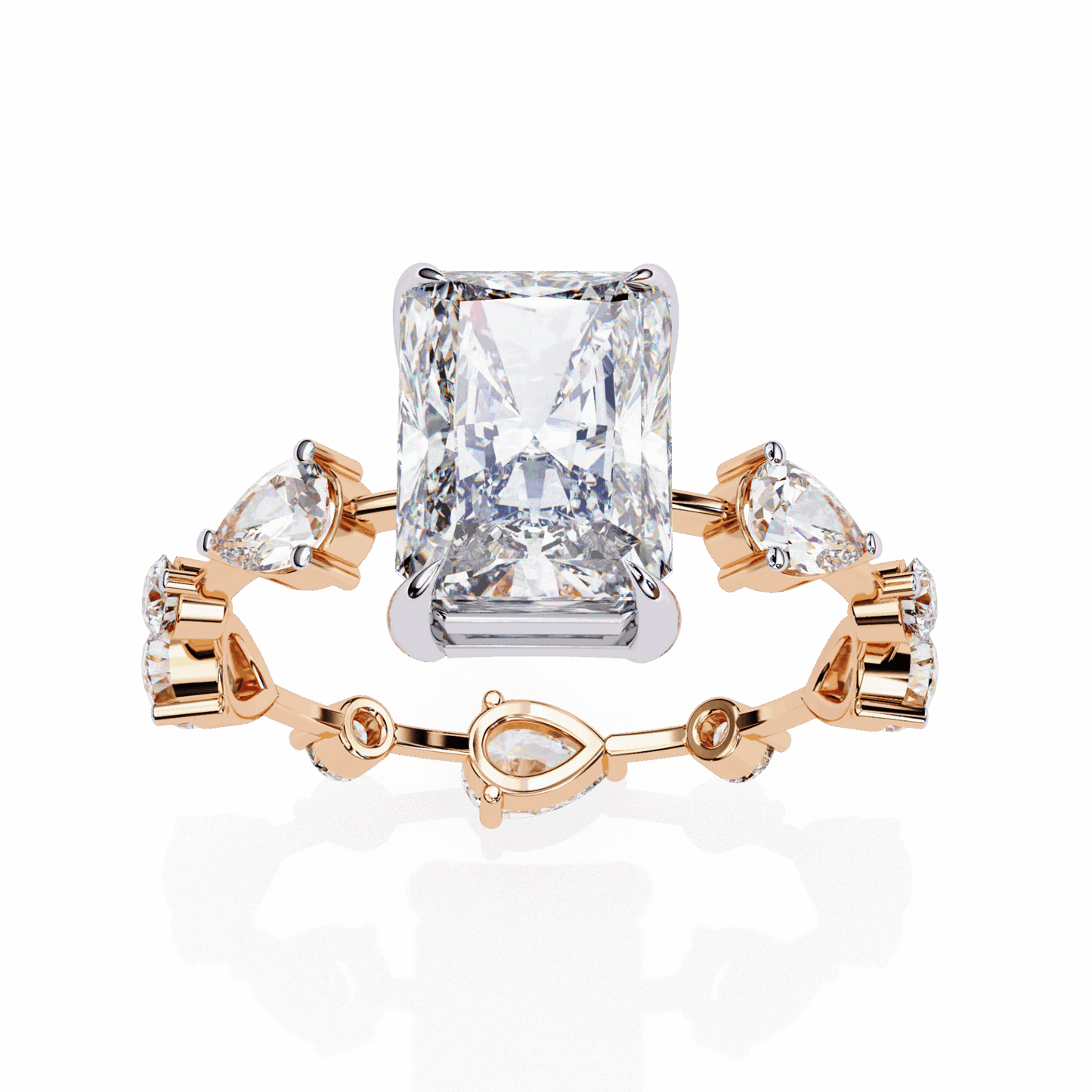 3.75 Carat Radiant The Go-To Ring in Moissanite | House of Estara