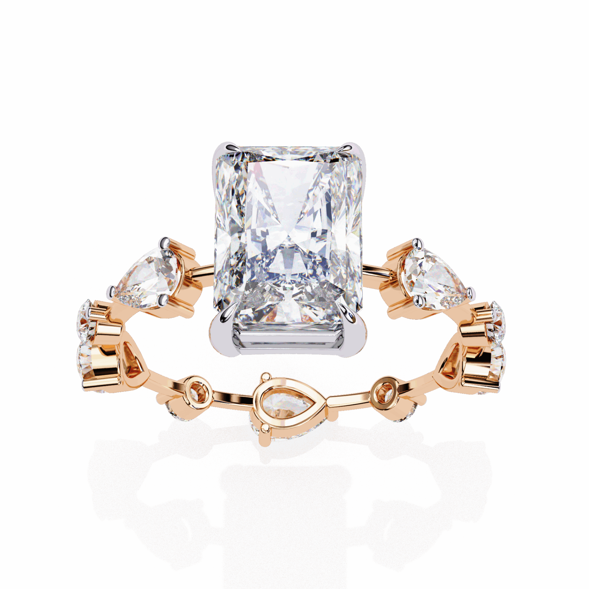 3.75 Carat Radiant The Go-To Ring in Moissanite | House of Estara