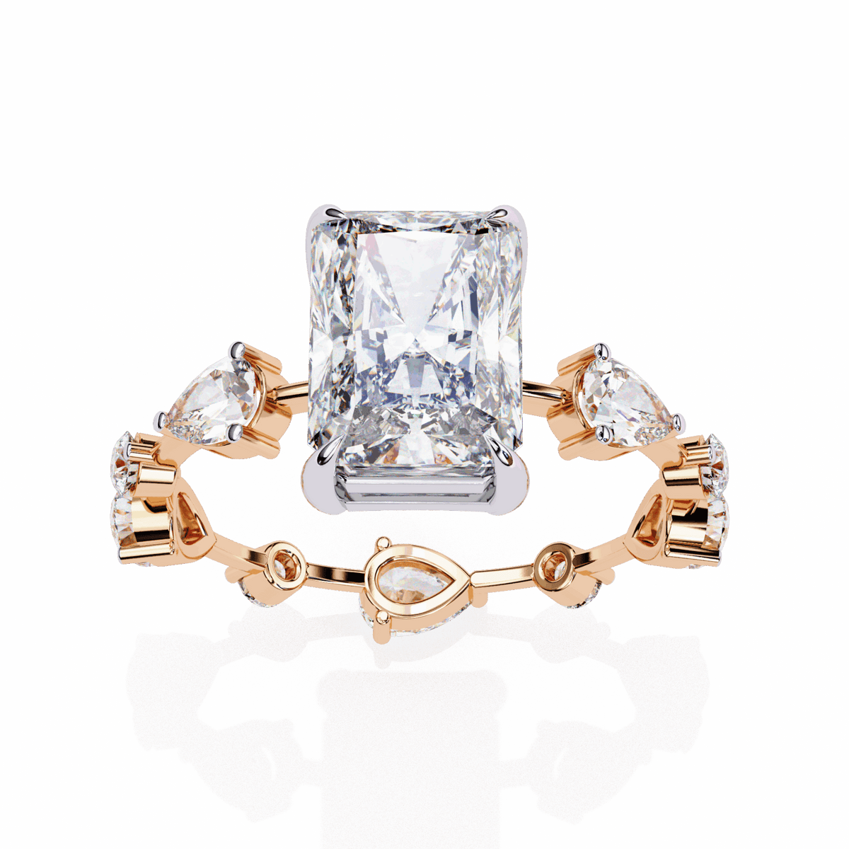 3.75 Carat Radiant The Go-To Ring in Moissanite | House of Estara