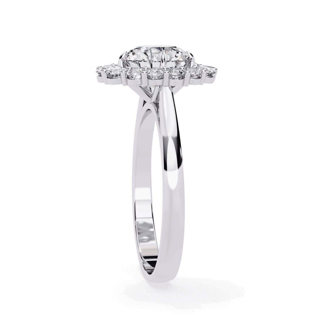 2.5 Carat Round Minimal Statement Ring in Moissanite | House of Estara