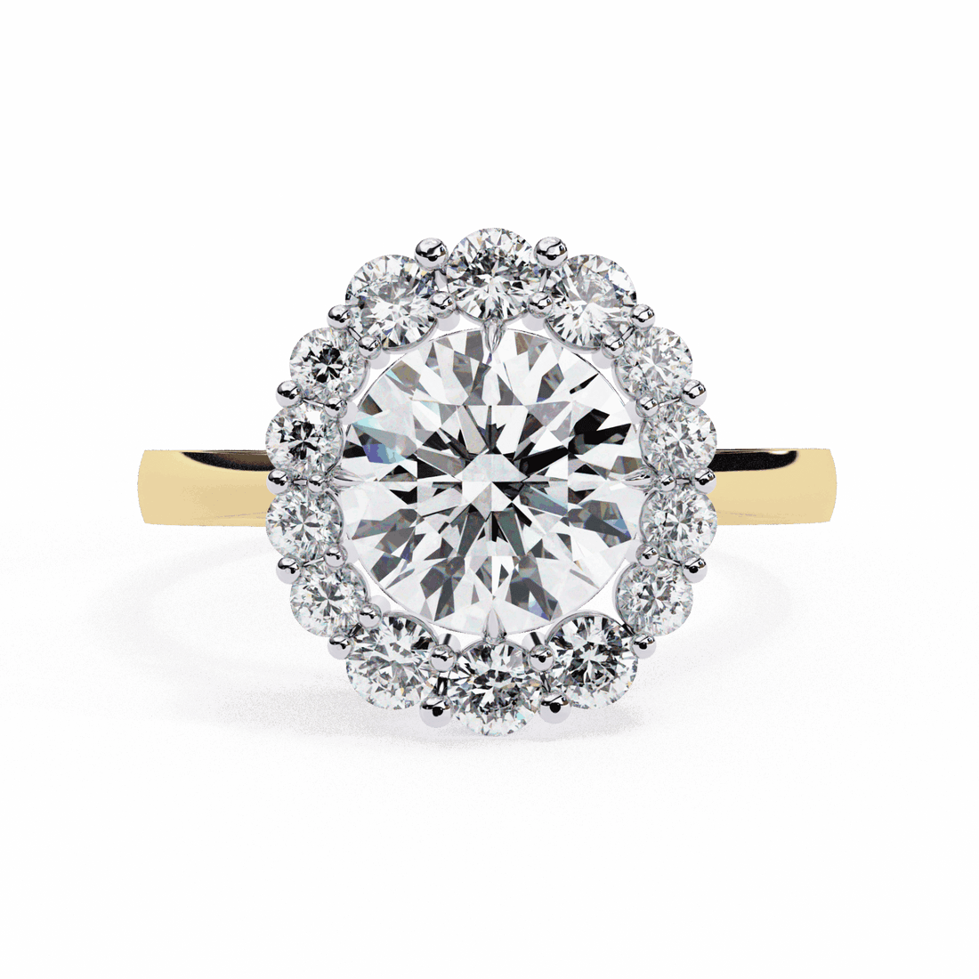 2.5 Carat Round Minimal Statement Ring in Moissanite | House of Estara