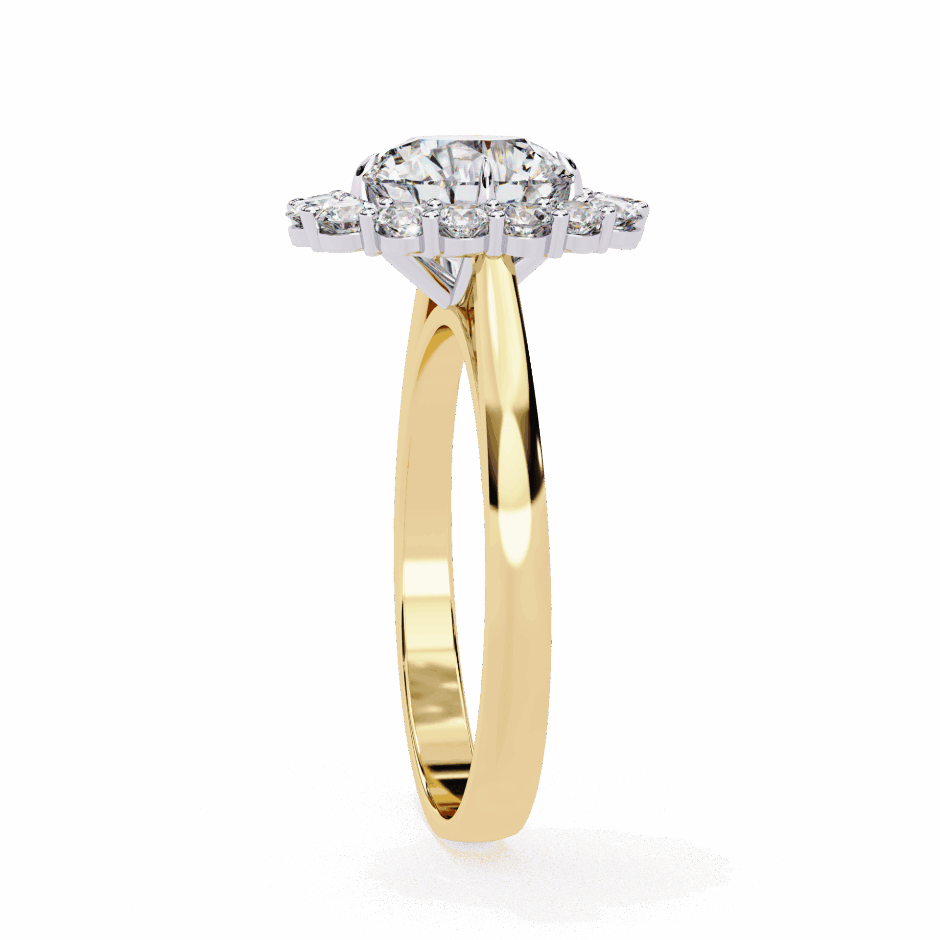 2.5 Carat Round Minimal Statement Ring in Moissanite | House of Estara