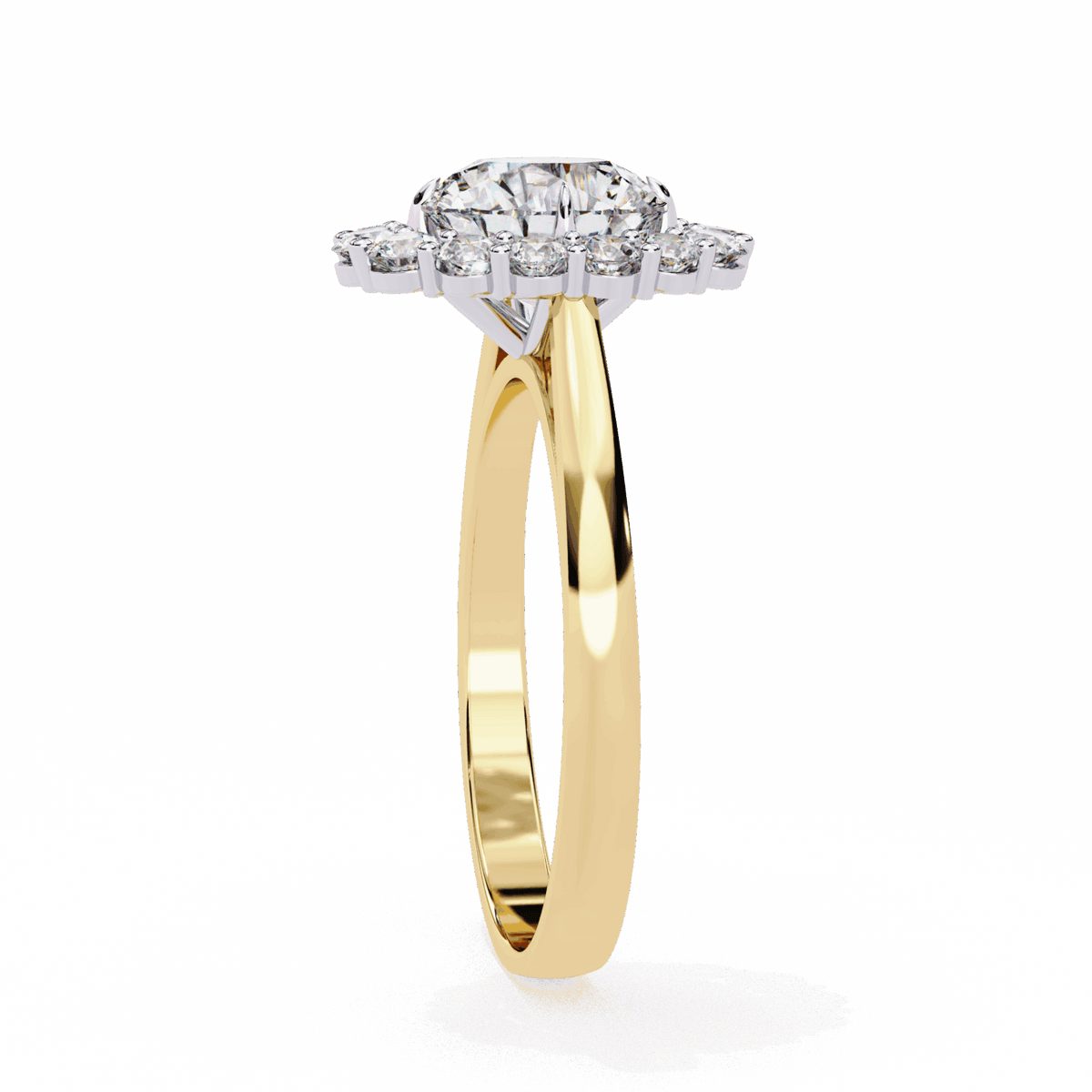 2.5 Carat Round Minimal Statement Ring in Moissanite | House of Estara