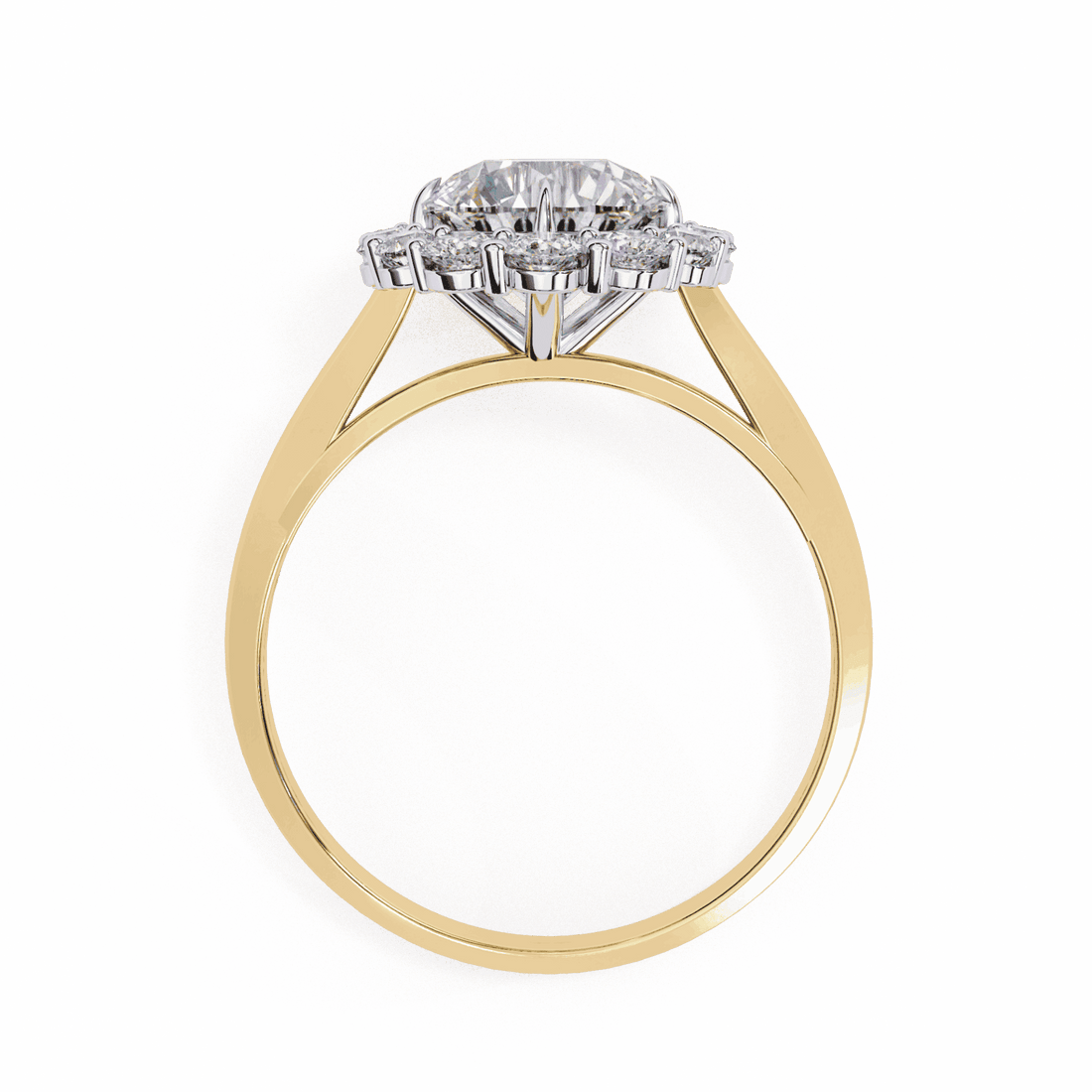 2.5 Carat Round Minimal Statement Ring in Moissanite | House of Estara