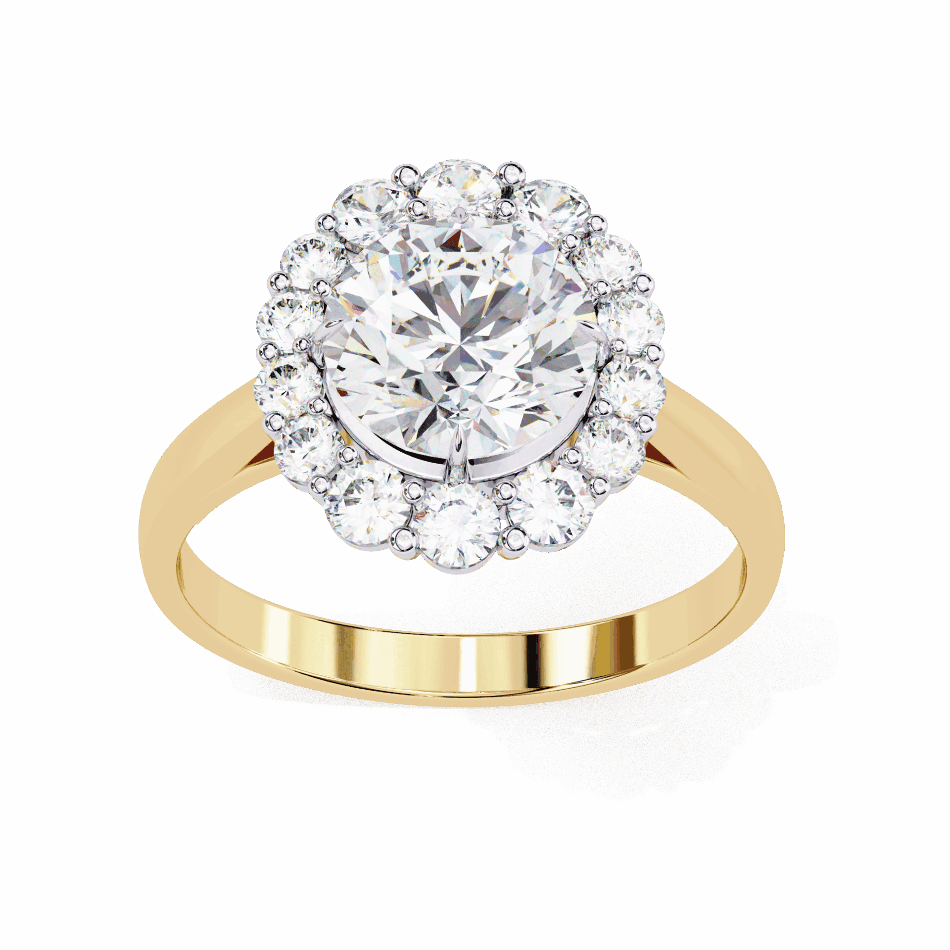 2.5 Carat Round Minimal Statement Ring in Moissanite | House of Estara