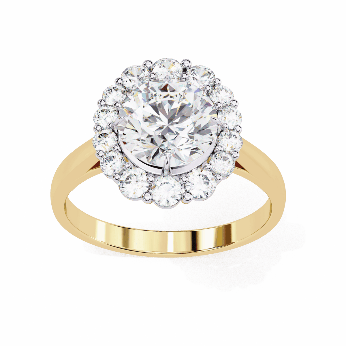 2.5 Carat Round Minimal Statement Ring in Moissanite | House of Estara