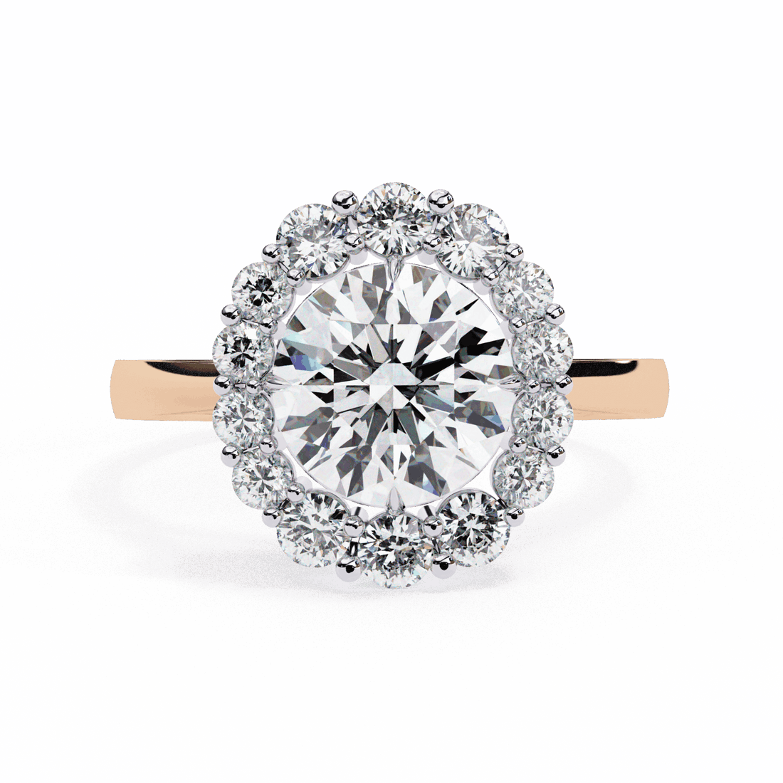 2.5 Carat Round Minimal Statement Ring in Moissanite | House of Estara