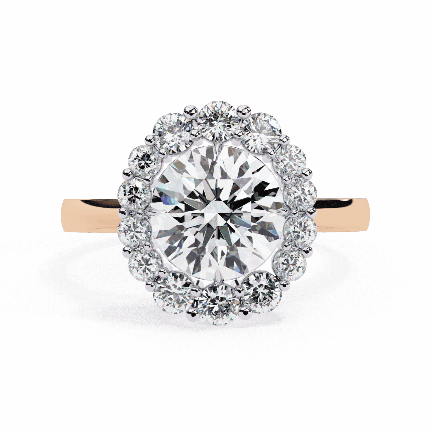 2.5 Carat Round Minimal Statement Ring in Moissanite | House of Estara