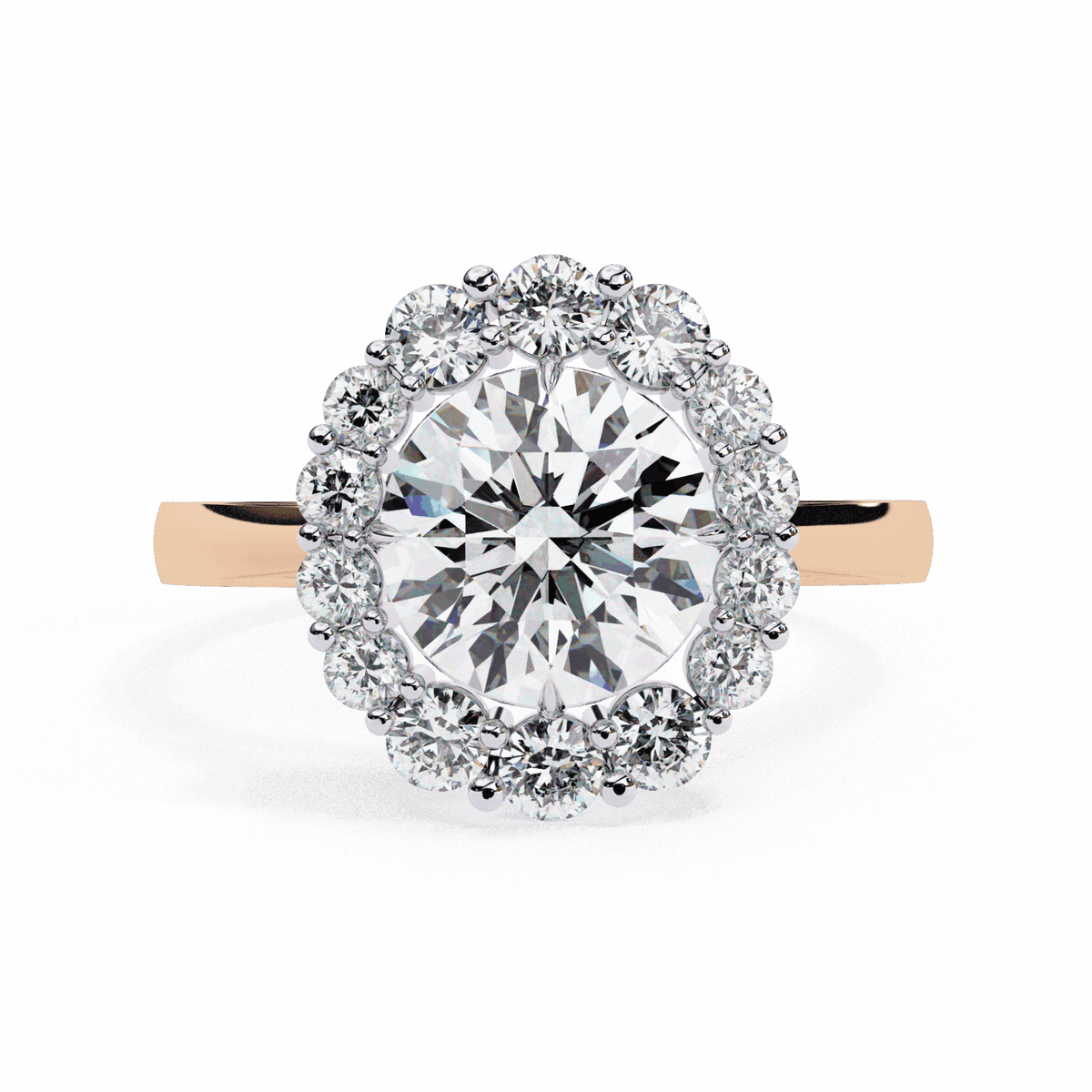 2.5 Carat Round Minimal Statement Ring in Moissanite | House of Estara