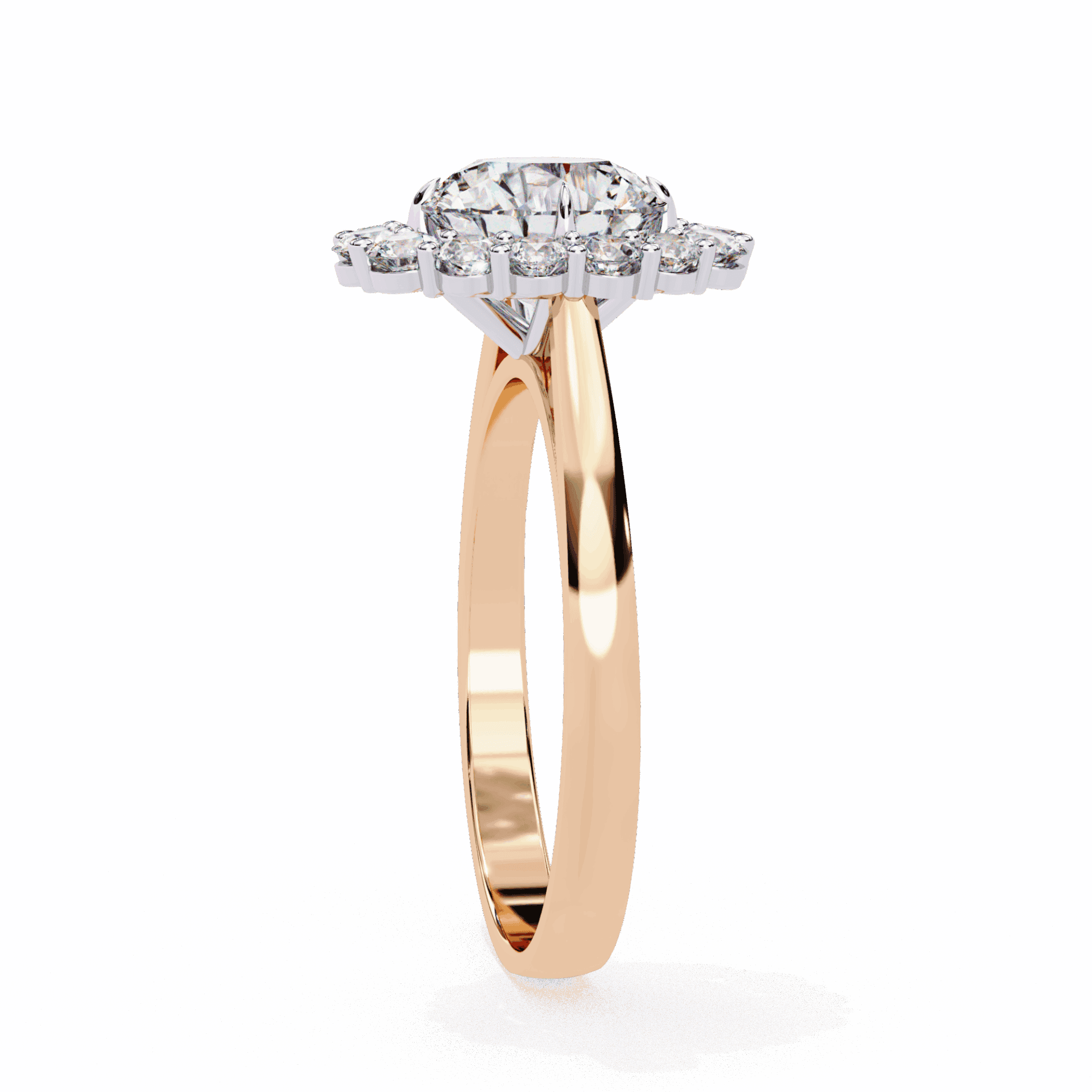 2.5 Carat Round Minimal Statement Ring in Moissanite | House of Estara