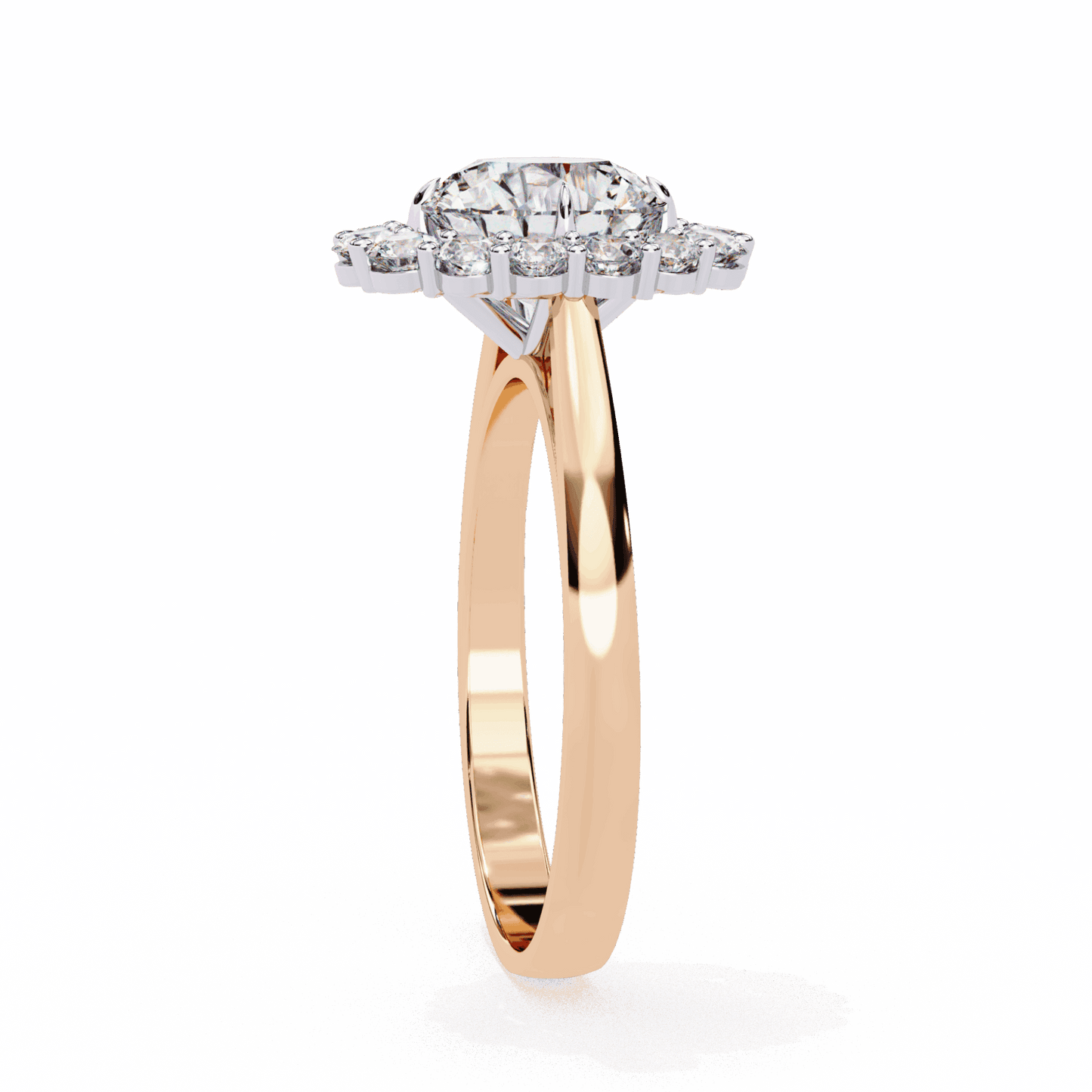 2.5 Carat Round Minimal Statement Ring in Moissanite | House of Estara