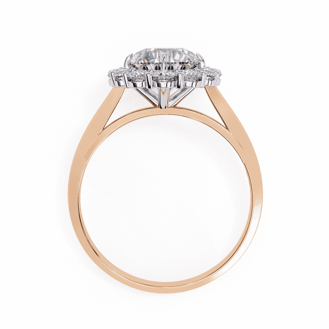 2.5 Carat Round Minimal Statement Ring in Moissanite | House of Estara