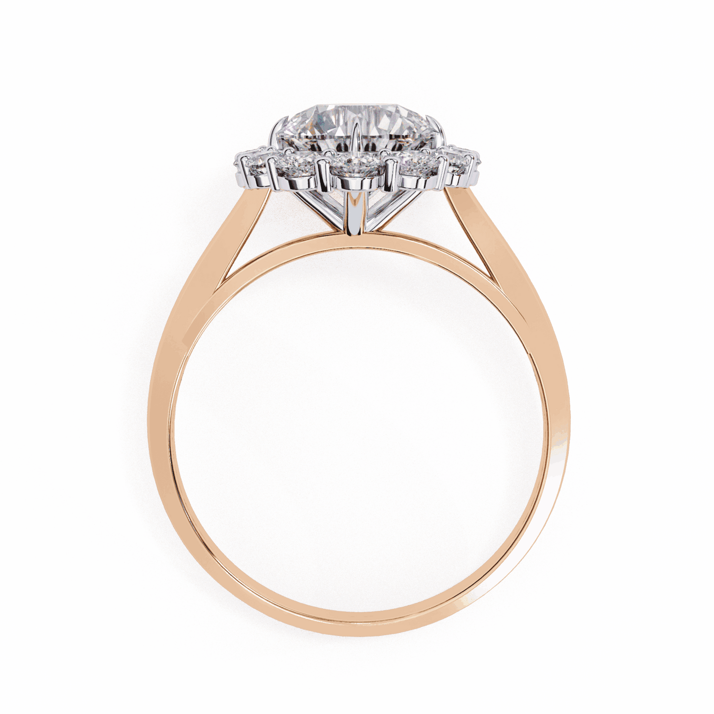 2.5 Carat Round Minimal Statement Ring in Moissanite | House of Estara