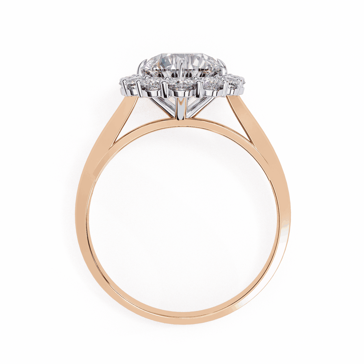 2.5 Carat Round Minimal Statement Ring in Moissanite | House of Estara