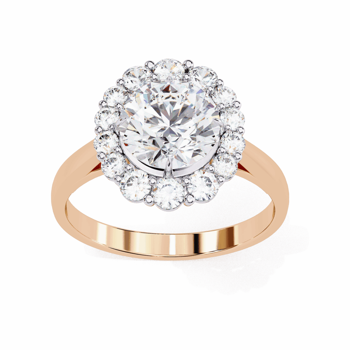 2.5 Carat Round Minimal Statement Ring in Moissanite | House of Estara
